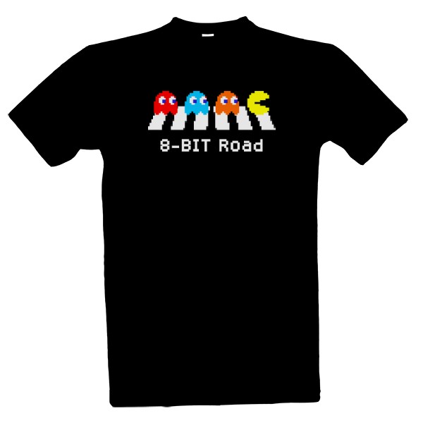 Tričko s potiskem 8 Bit Road - Pac Man