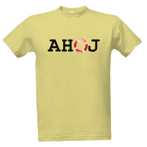 Tričko s potlačou AHOJ - vodák 2