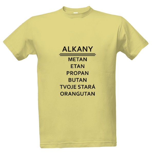 Tričko s potlačou Alkany