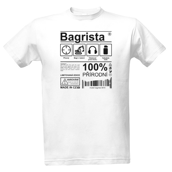 Tričko s potiskem Bagrista