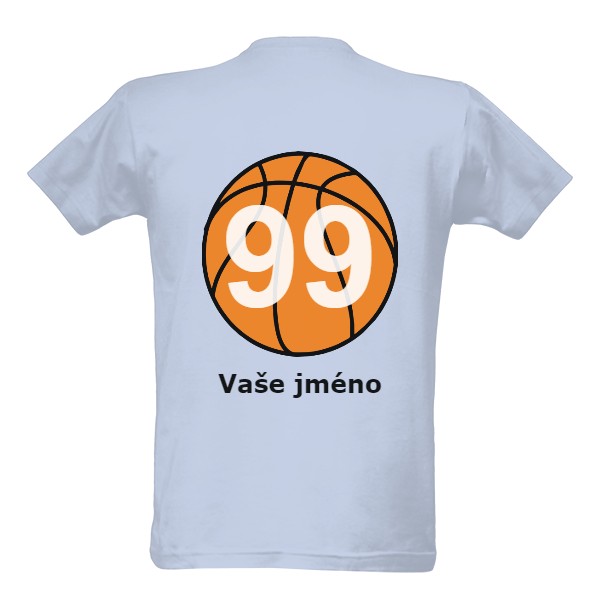 Tričko s potlačou Basketball - upravitelné číslo + jméno