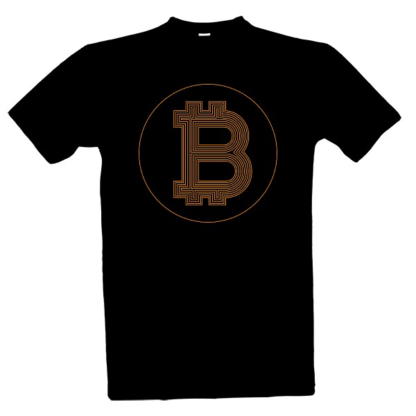 Tričko s potlačou Bitcoin