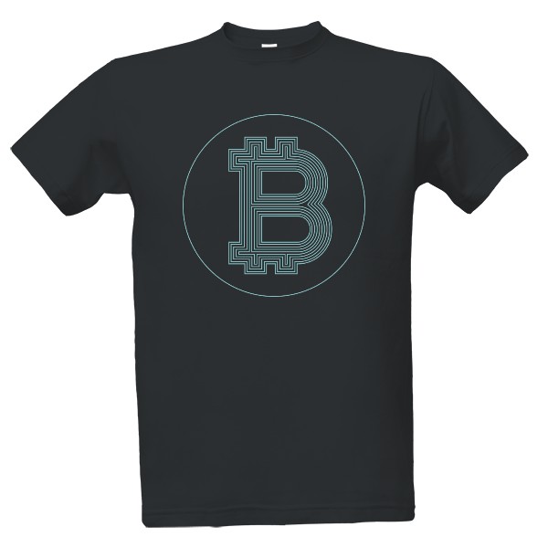 Tričko s potlačou Bitcoin logo