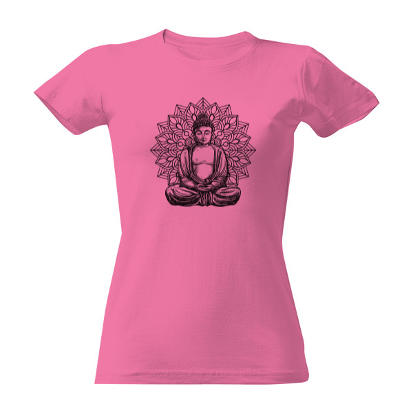 Tričko s potiskem Buddha a mandala