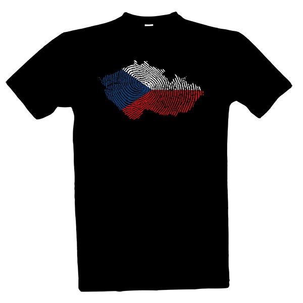 Tričko s potiskem Česká republika otisk