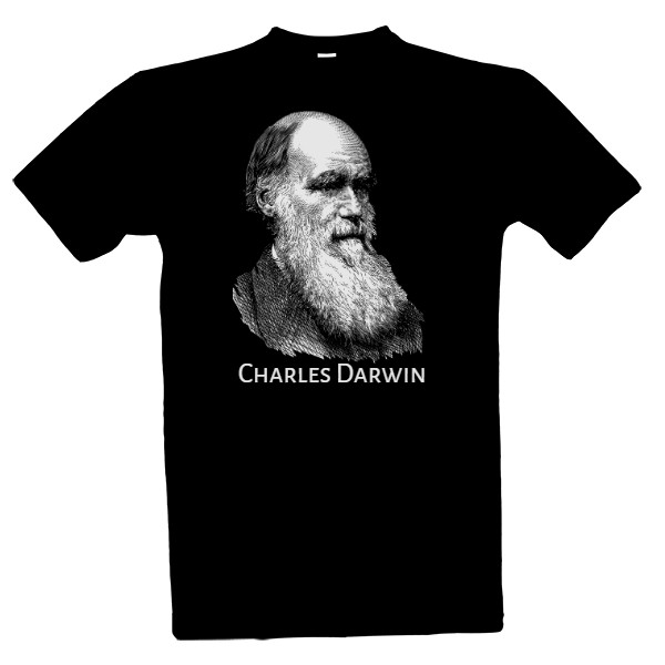 Tričko s potiskem Charles Darwin