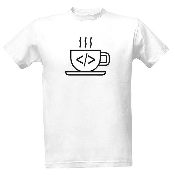 Tričko s potiskem Coffee break - přestávka na kávu