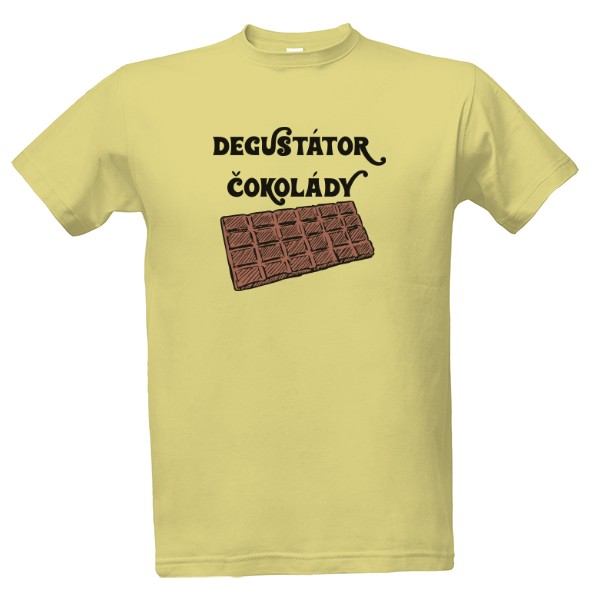 Tričko s potiskem Degustátor čokolády