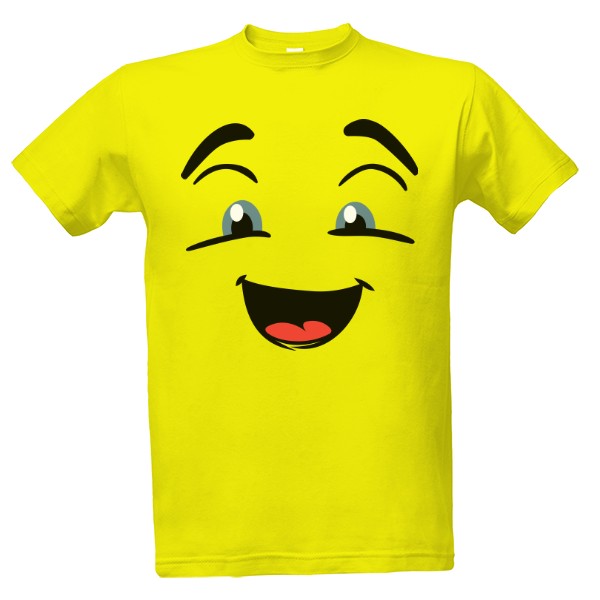 Tričko s potlačou Emoji nadšený obličej