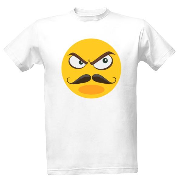 Tričko s potiskem Emoji naštvání