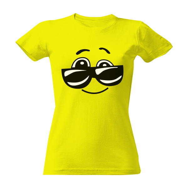Tričko s potlačou Emoji sluneční brýle