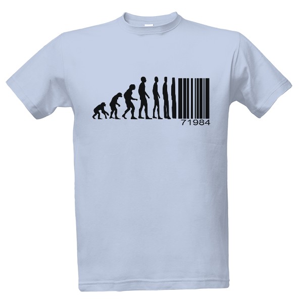 Tričko s potiskem Evoluce člověka
