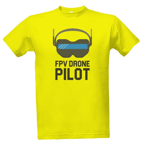 Tričko s potiskem FPV Drone Pilot