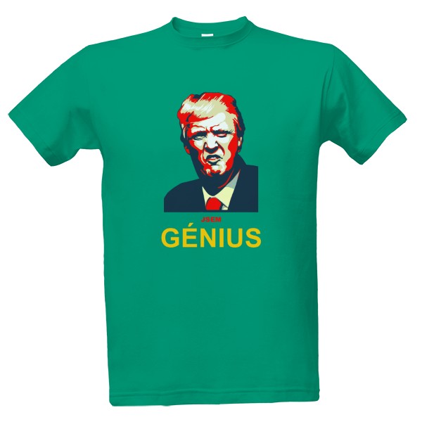 Tričko s potiskem Genius Trump