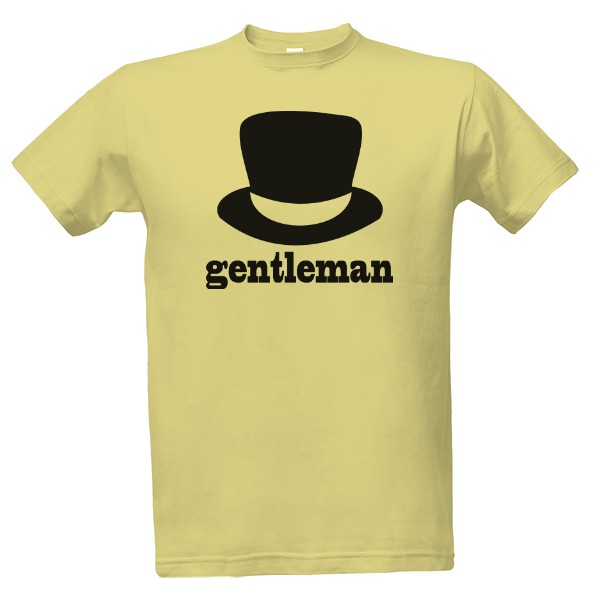 Tričko s potlačou Gentlman černá verze