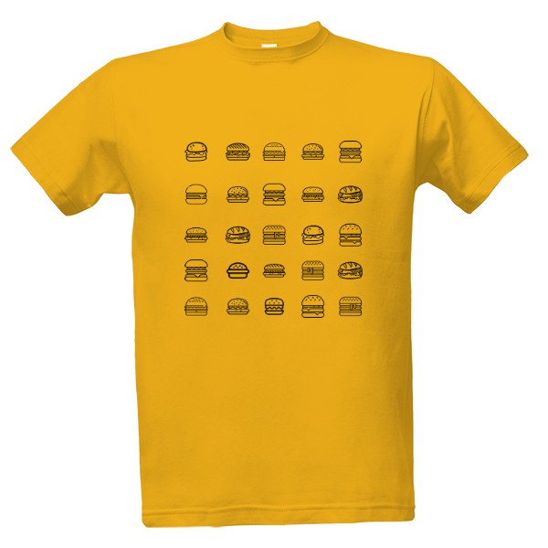 Tričko s potlačou Hamburger tričko
