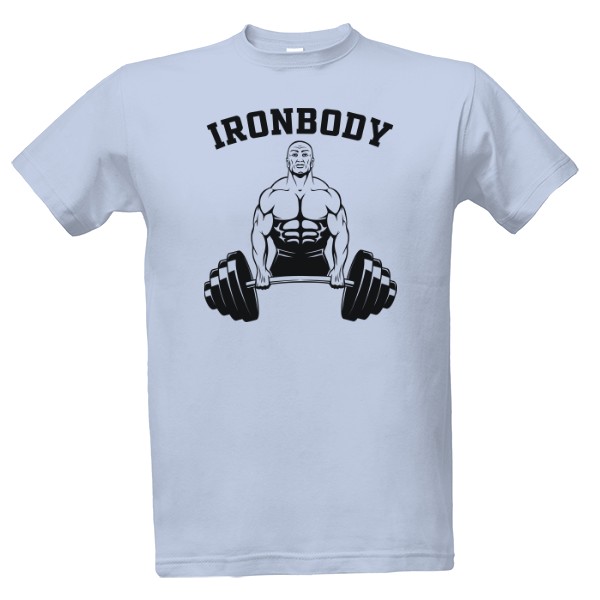 Tričko s potiskem Ironbody - Kulturistika