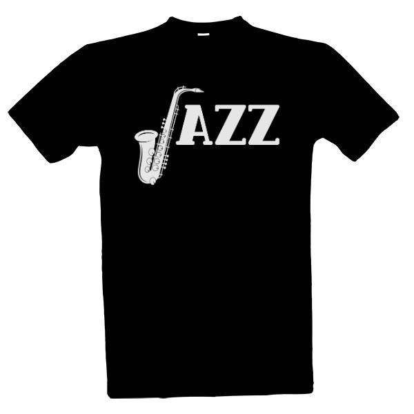 Tričko s potiskem Jazz bílá verze