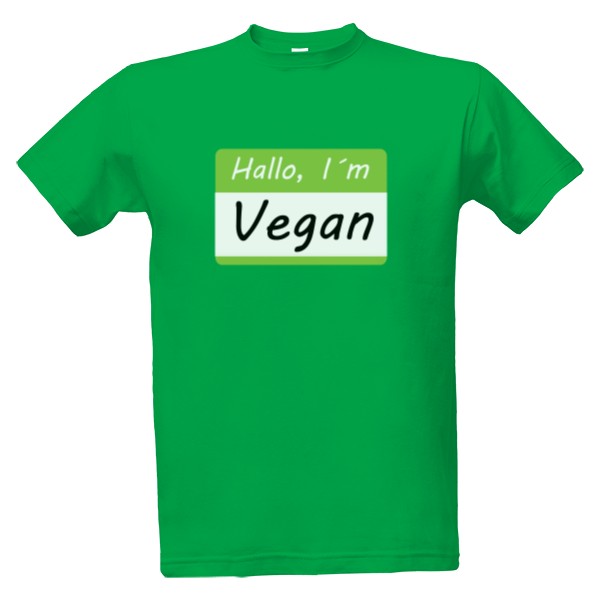 Tričko s potiskem Jmenovka - Jsem vegan