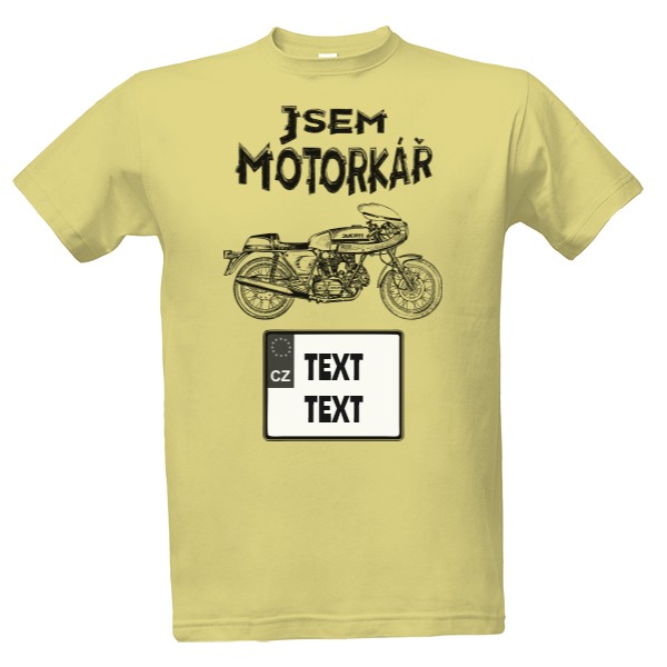 Tričko s potlačou Jsem motorkář motorka Ducati