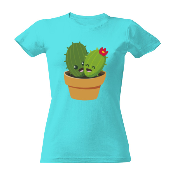 Tričko s potlačou Kaktus dvojcata