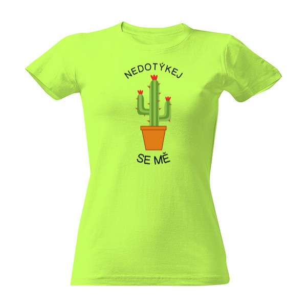 Tričko s potiskem Kaktus - nedotýkej se mě