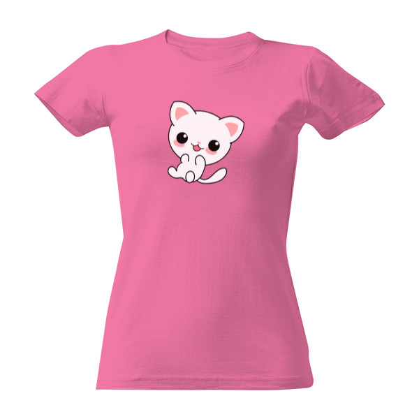 Tričko s potlačou Kawaii kočička