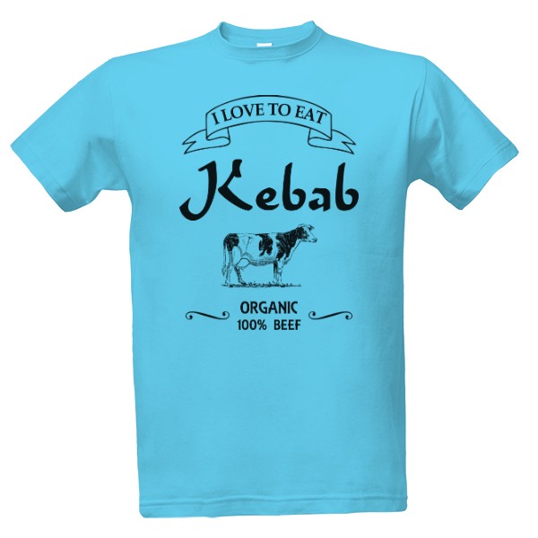 Tričko s potlačou Kebab - hovězí