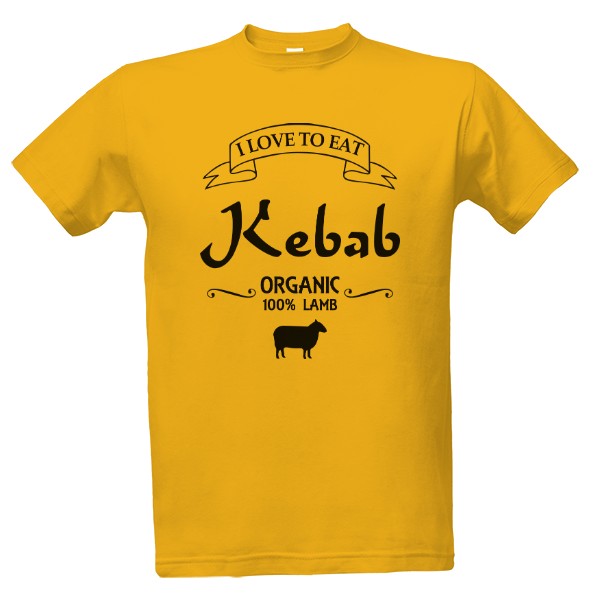 Tričko s potlačou Kebab - jehněčí