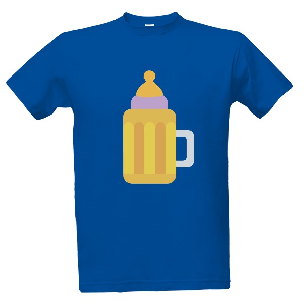 Tričko s potiskem Kojenecká láhev na pivo
