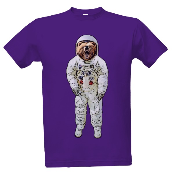Tričko s potiskem Kosmonaut medvěd