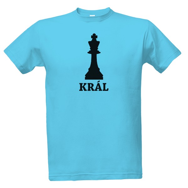 Tričko s potiskem Šachova figurka - král