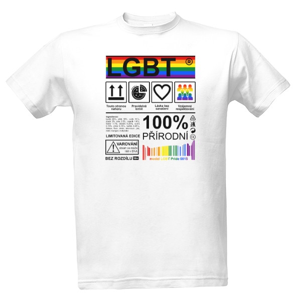 Tričko s potiskem LGBT