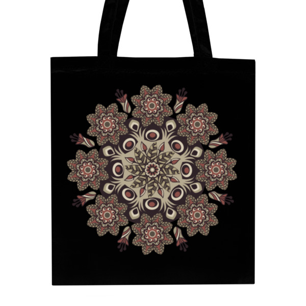 Nákupná bavlnená taška s potlačou Mandala taška