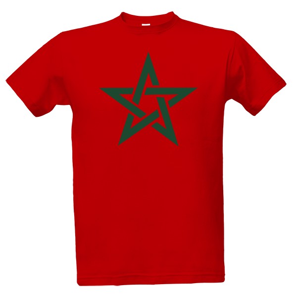 Tričko s potiskem Maroko hvězda