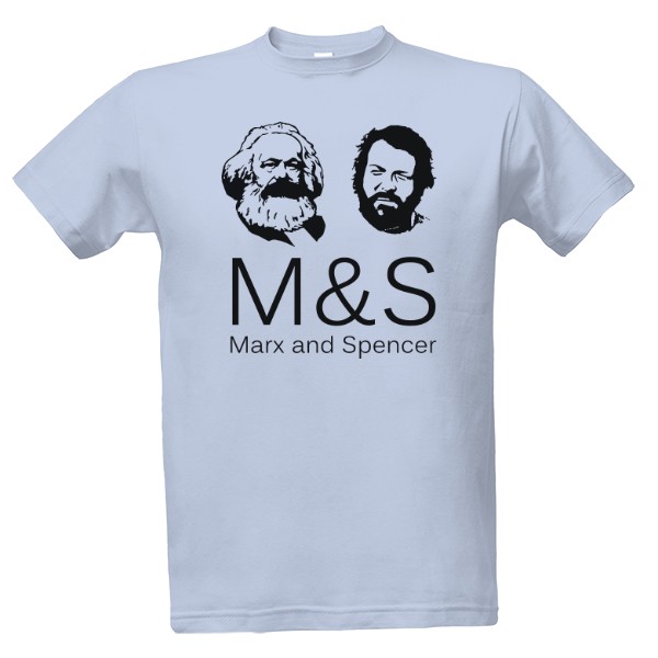 Tričko s potlačou Marx a Spencer