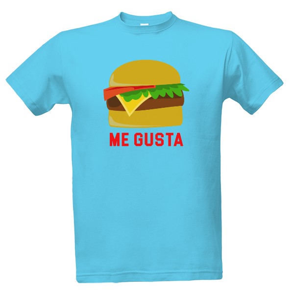 Tričko s potlačou Me gusta hamburger