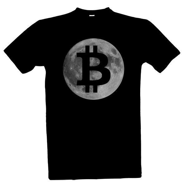 Tričko s potlačou Měsíc bitcoin
