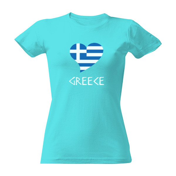 Tričko s potiskem Miluji Řecko