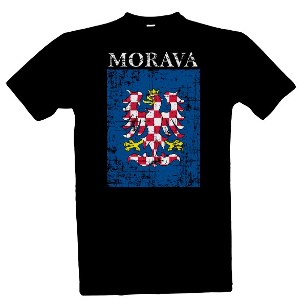 Tričko s potiskem Morava retro