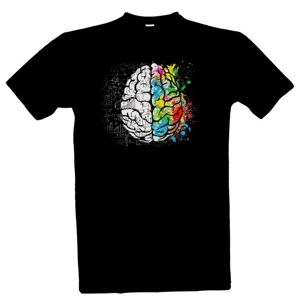 Tričko s potiskem Mozek - kreativita a inovace