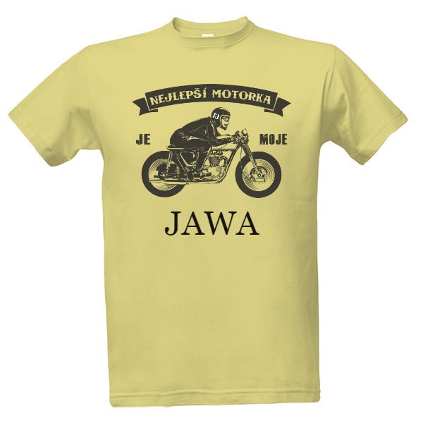 Tričko s potlačou Nejlepší motorka Jawa
