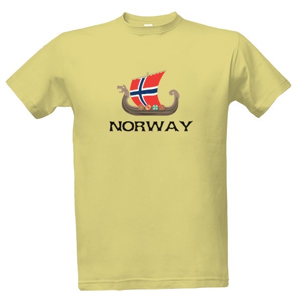 Tričko s potiskem Norway