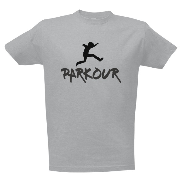 Tričko s potlačou Parkour jump tričko