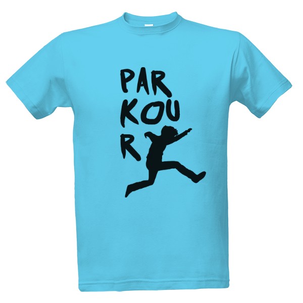 Tričko s potiskem Parkour skok