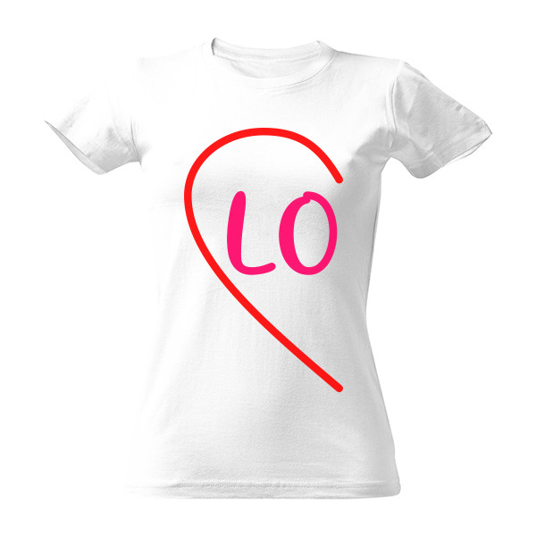 Tričko s potiskem Párové tričko - Love Valentýn pro ní