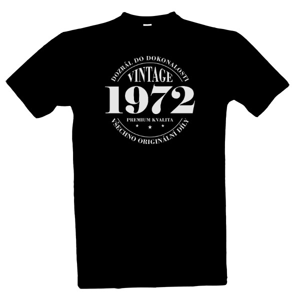 Tričko s potiskem Premium kvalita 1972, všechno originální díly
