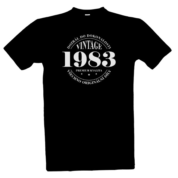 Tričko s potiskem Premium kvalita 1983, všechno originální díly