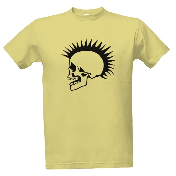 Tričko s potlačou Punk lebka