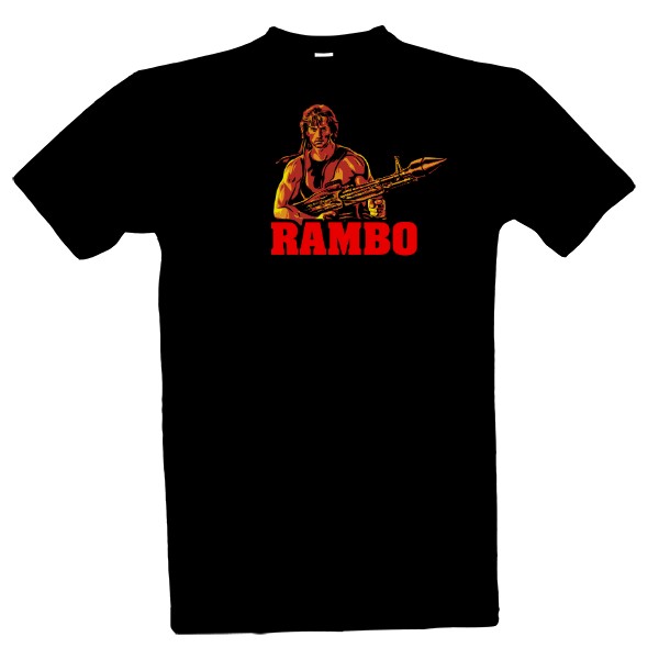 Tričko s potiskem Rambo